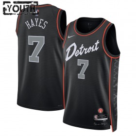 Canotte Bambino Detroit Pistons Killian Hayes Nike 2023-24 City Edition Nero Swingman